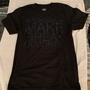 Ocean current cotton & polyester dark gray shirt